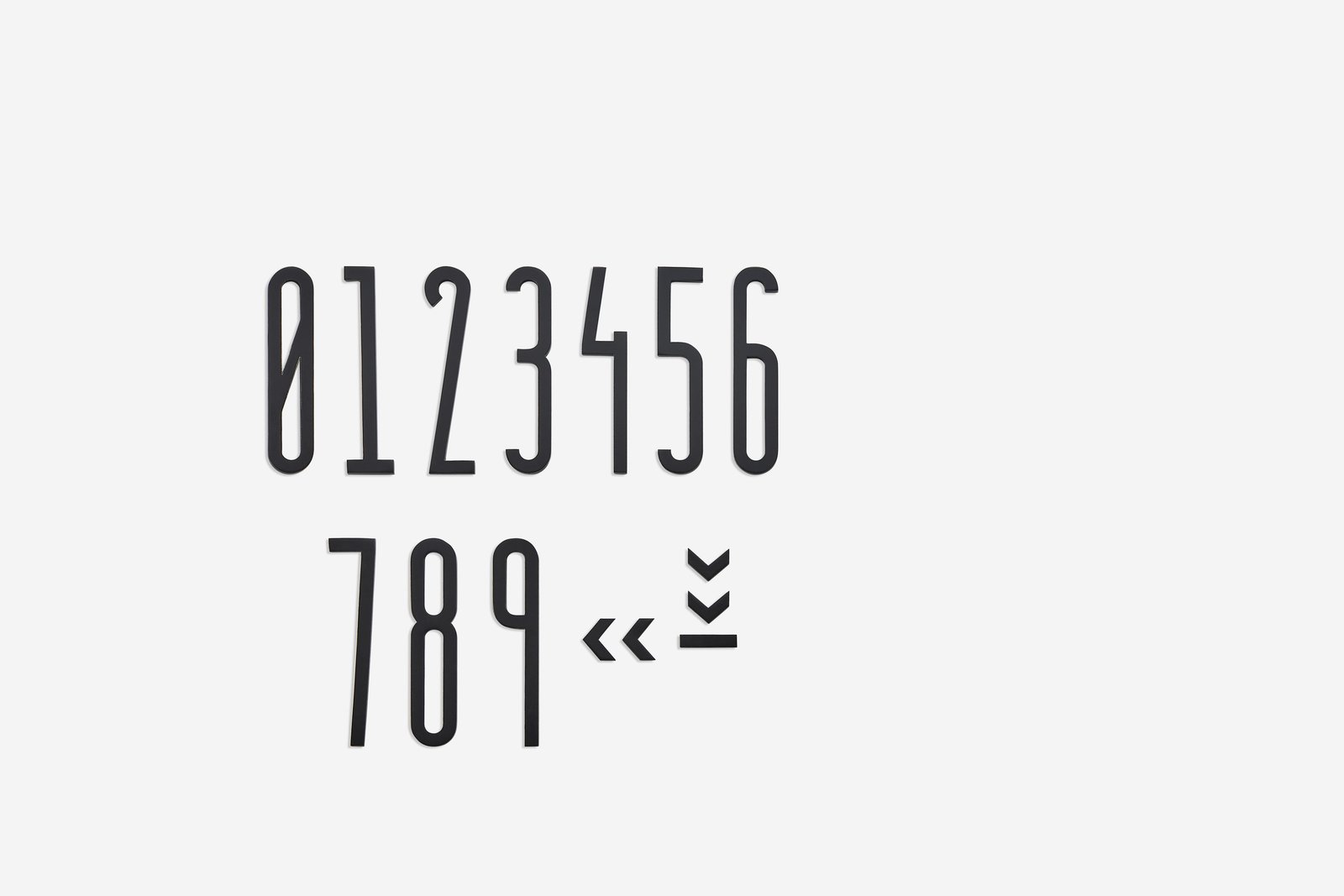 Numéros et lettres Tissi — vue de présentation
